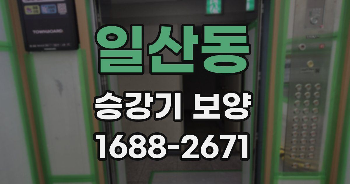 일산동 승강기 보양