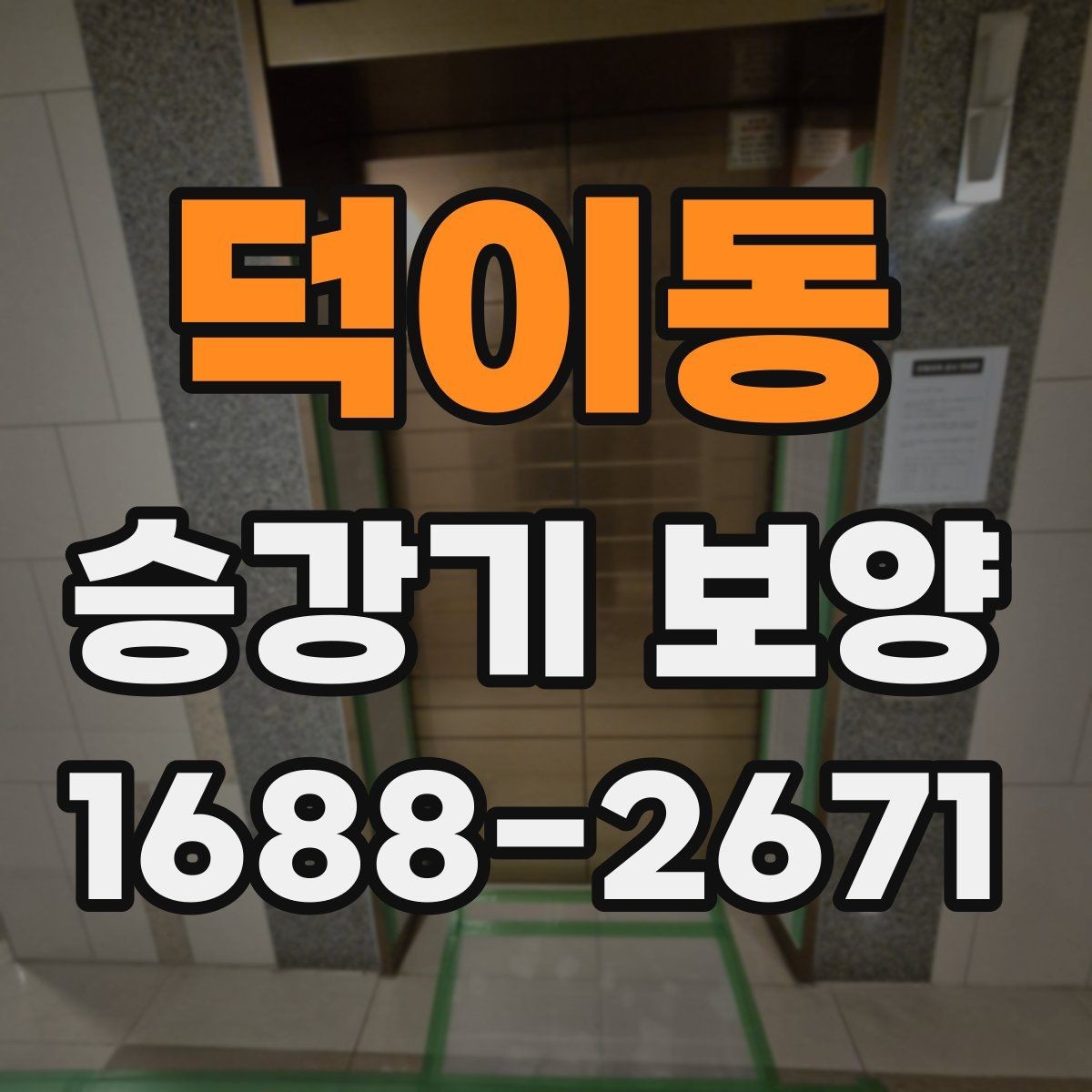 덕이동 승강기 보양 현장별 자재 사용 방식 비교