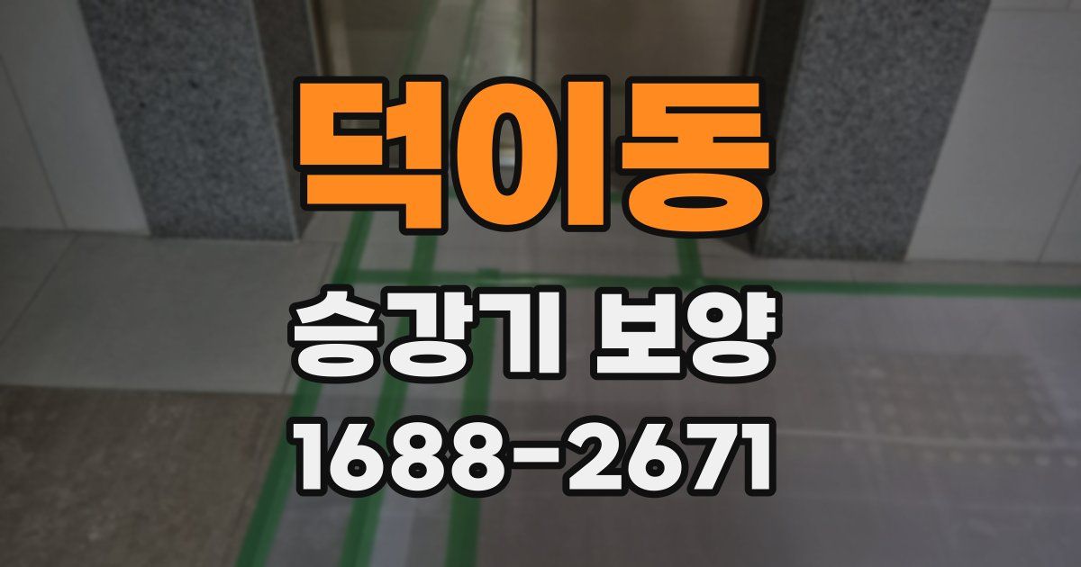덕이동 승강기 보양
