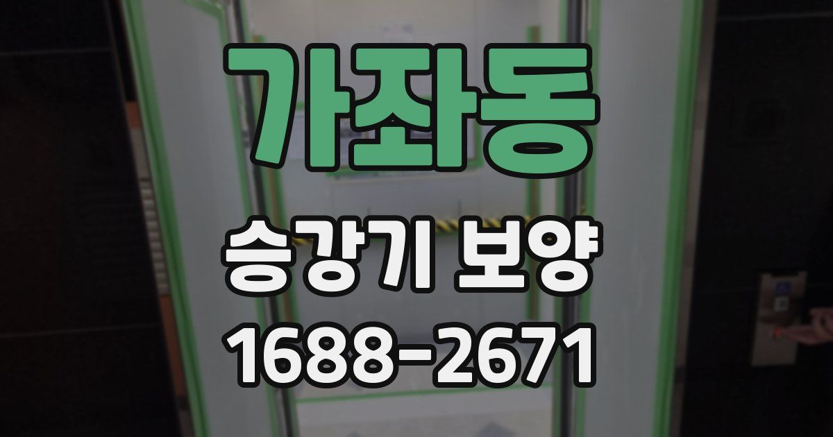 가좌동 승강기 보양