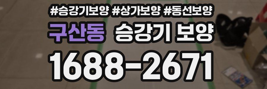 구산동 승강기 보양