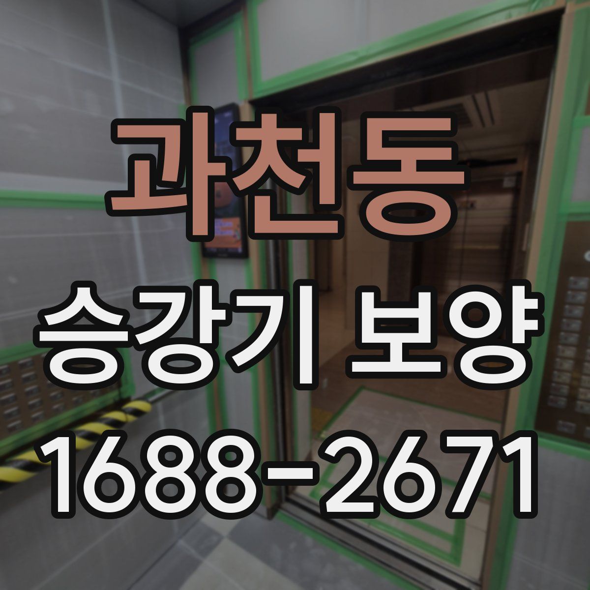 과천동 승강기 보양