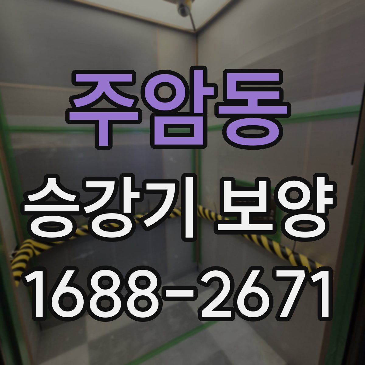 주암동 승강기 보양