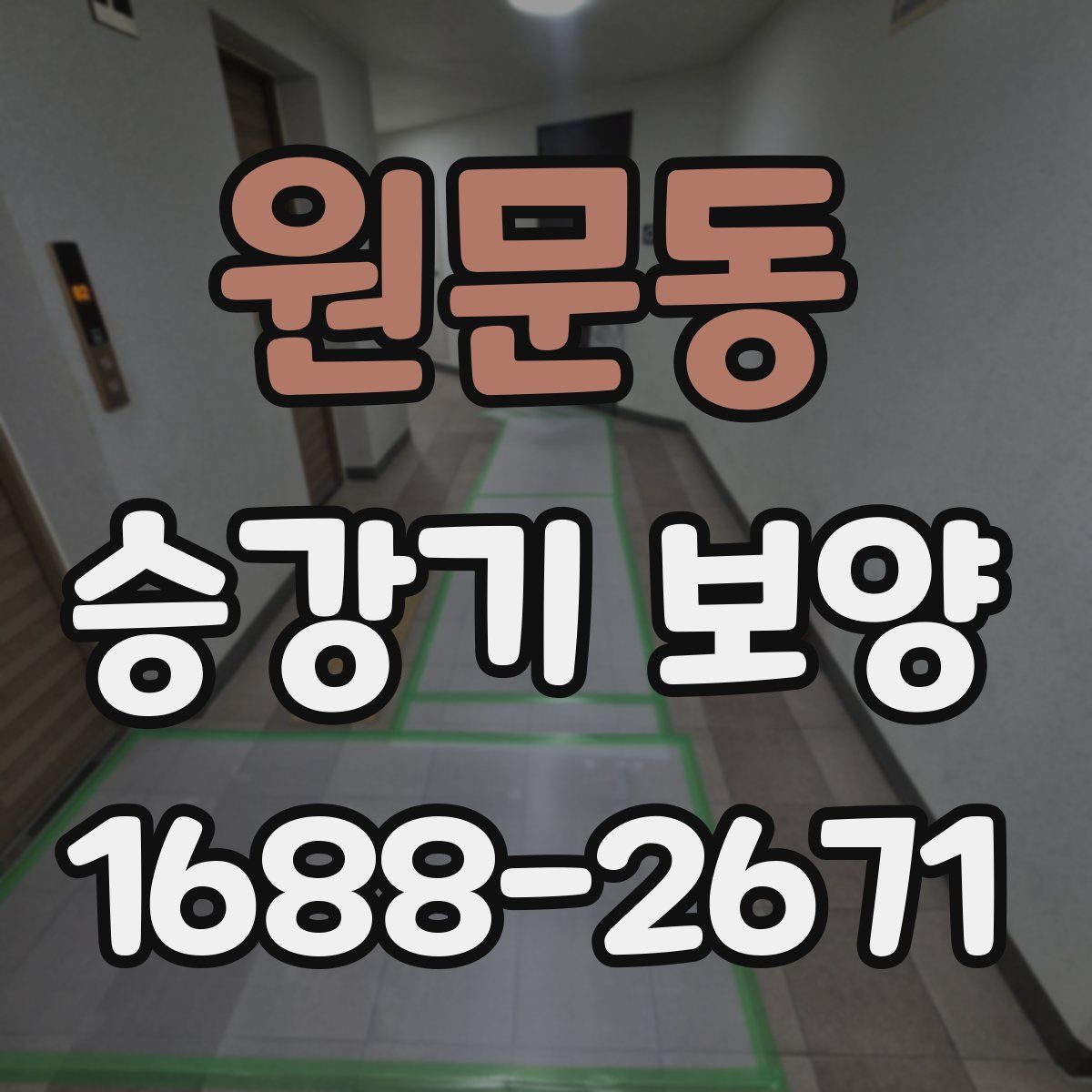 원문동 승강기 보양