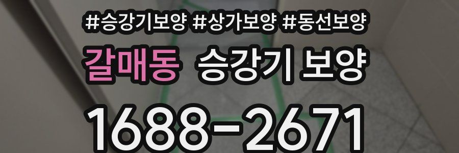 갈매동 승강기 보양