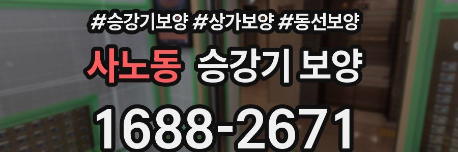 사노동 승강기 보양
