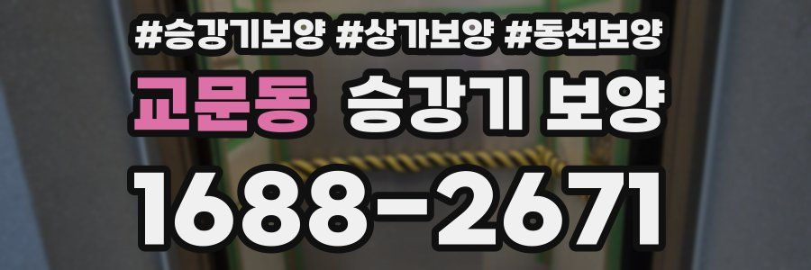 교문동 승강기 보양