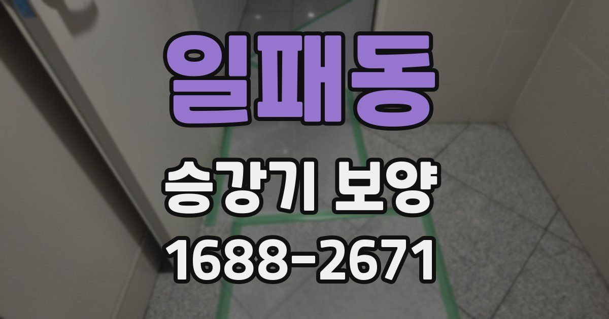 일패동 승강기 보양