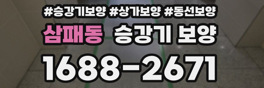 삼패동 승강기 보양