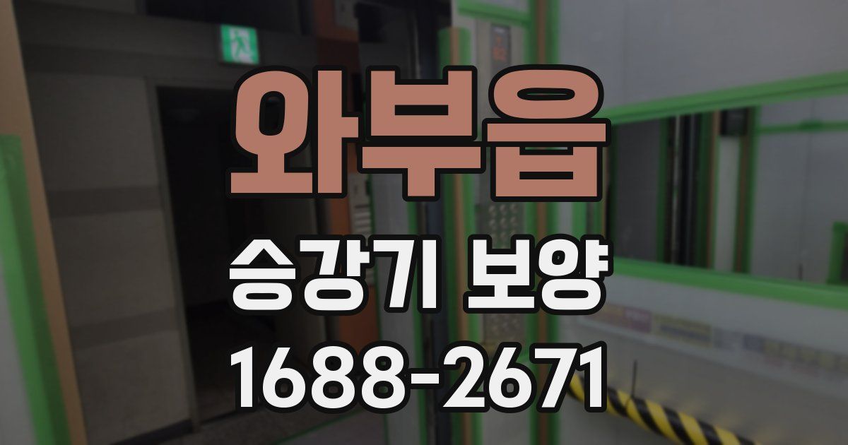 와부읍 승강기 보양
