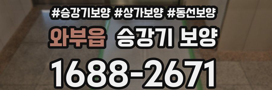 와부읍 승강기 보양