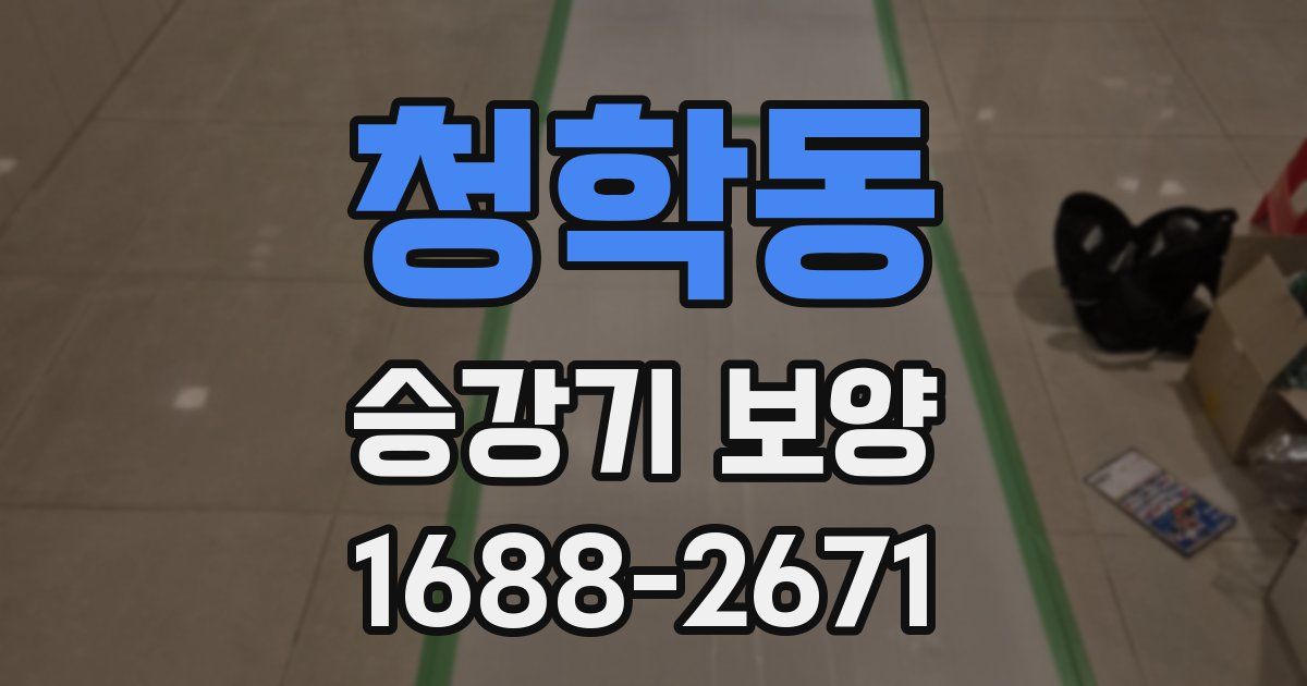 청학동 승강기 보양