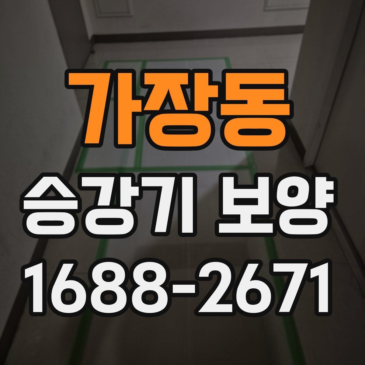 가장동 승강기 보양 범위를 정할 때 고려할 조건