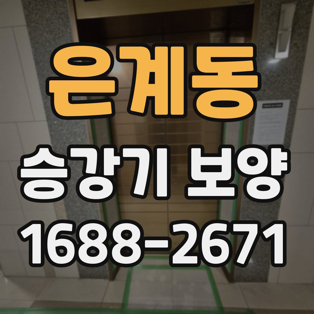은계동 승강기 보양