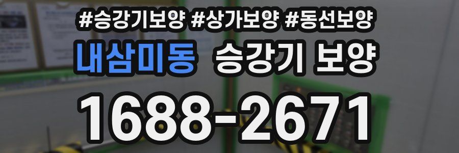 내삼미동 승강기 보양