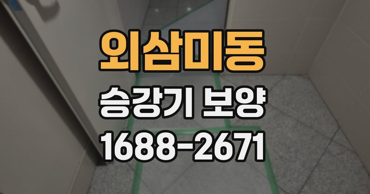 외삼미동 승강기 보양