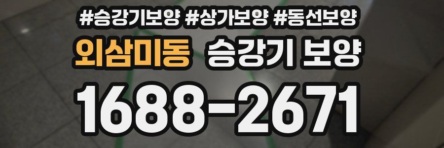 외삼미동 승강기 보양