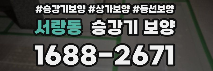 서랑동 승강기 보양