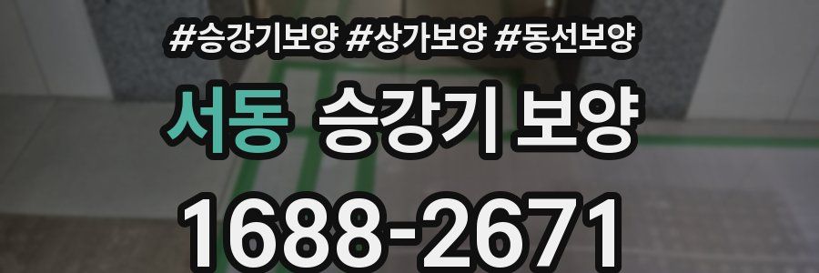 서동 승강기 보양
