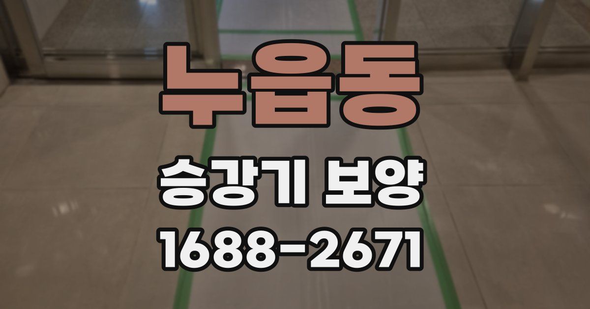 누읍동 승강기 보양