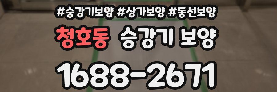 청호동 승강기 보양