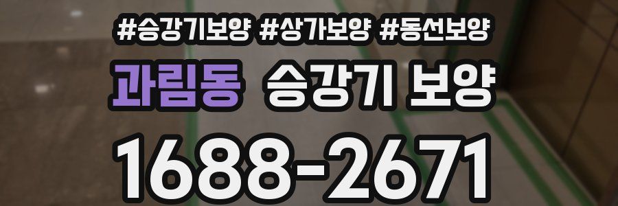 과림동 승강기 보양