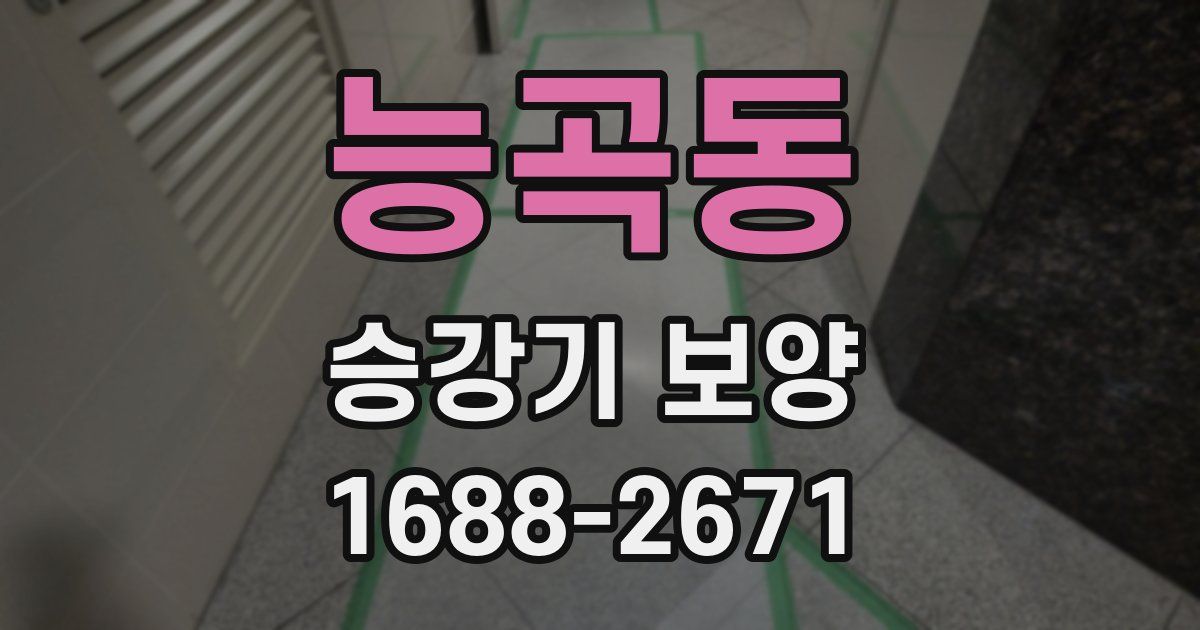 능곡동 승강기 보양