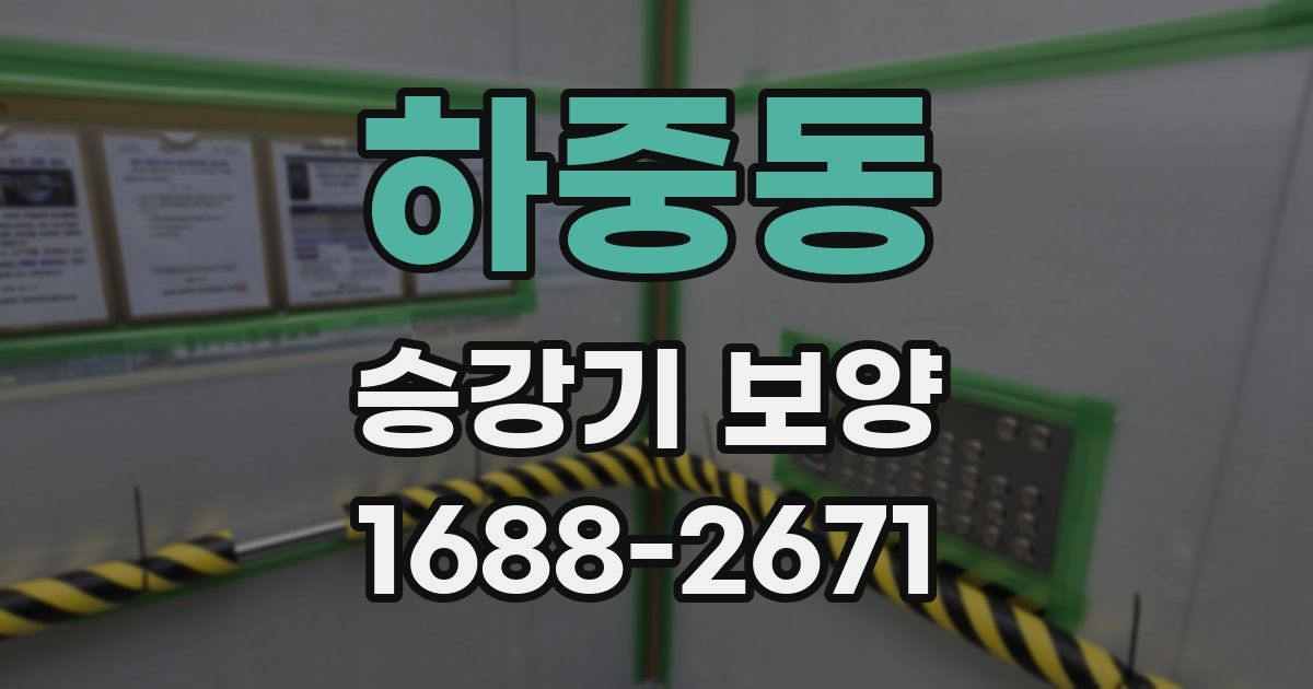 하중동 승강기 보양