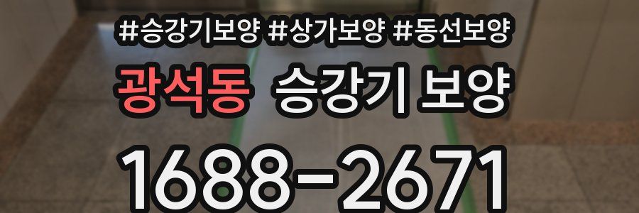 광석동 승강기 보양