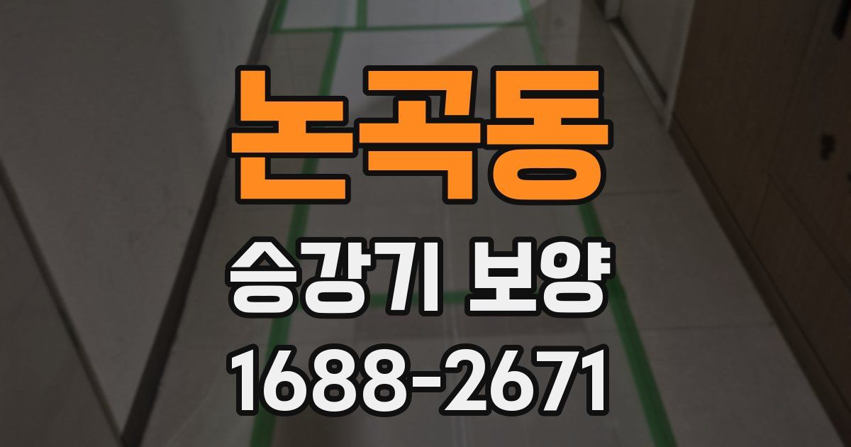논곡동 승강기 보양