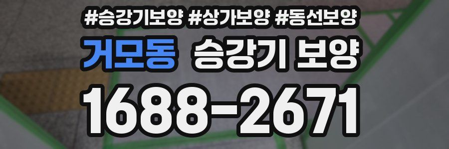 거모동 승강기 보양