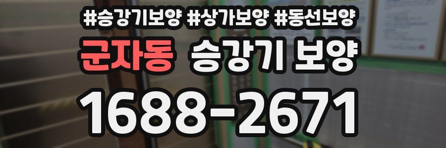 군자동 승강기 보양
