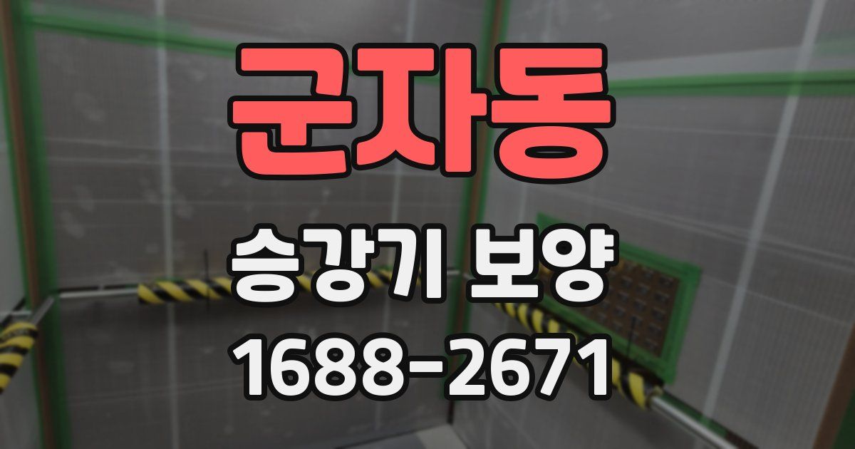 군자동 승강기 보양