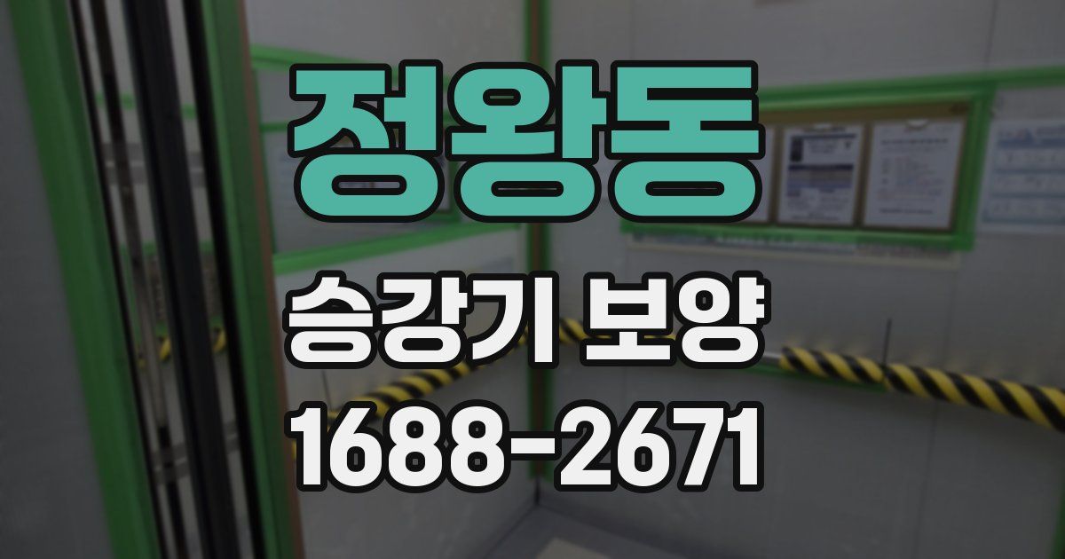 정왕동 승강기 보양