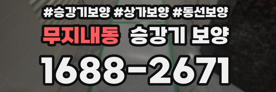 무지내동 승강기 보양