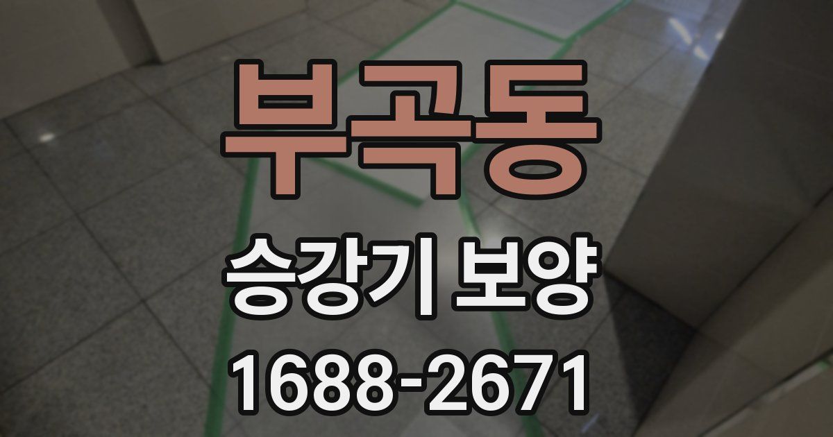 부곡동 승강기 보양