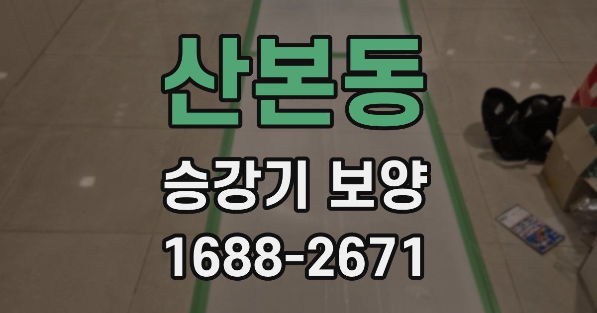 산본동 승강기 보양