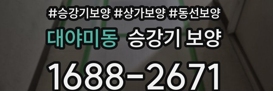 대야미동 승강기 보양