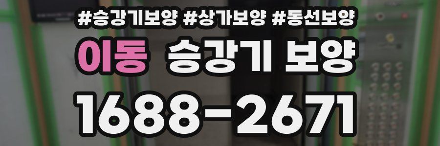 이동 승강기 보양