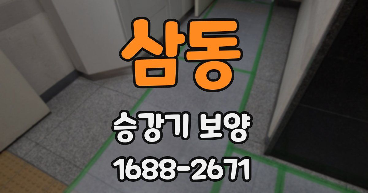 삼동 승강기 보양