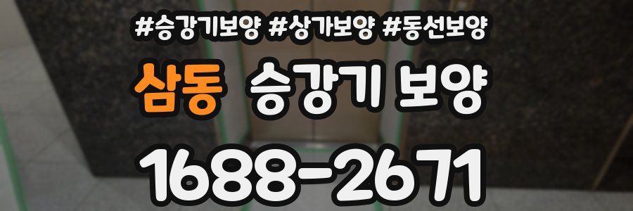 삼동 승강기 보양