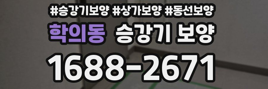 학의동 승강기 보양