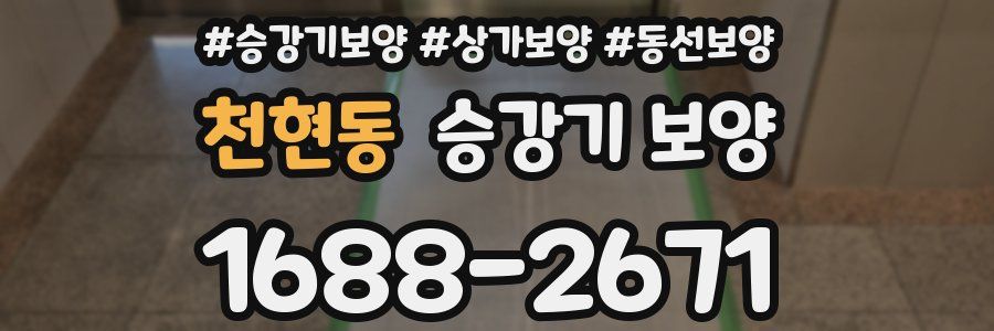 천현동 승강기 보양