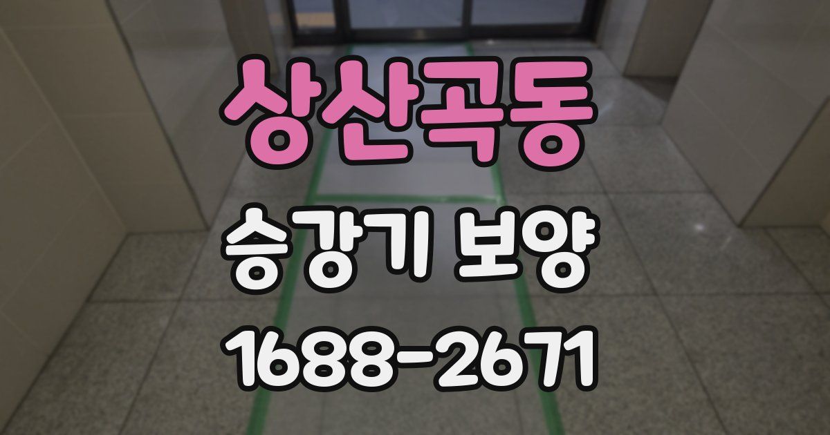 상산곡동 승강기 보양