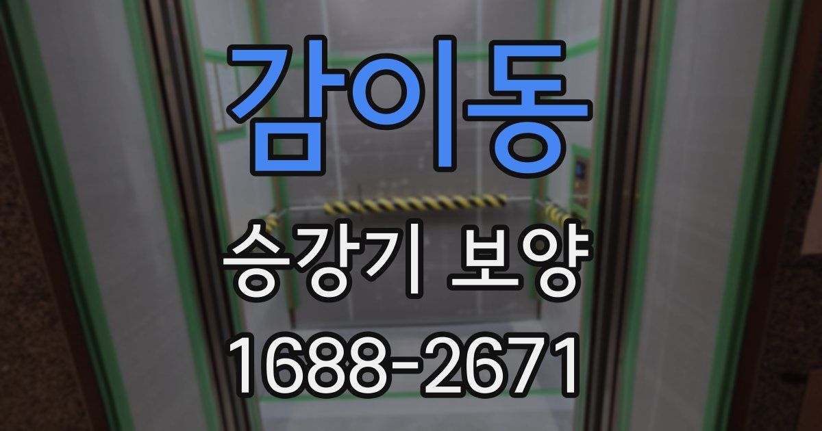 감이동 승강기 보양