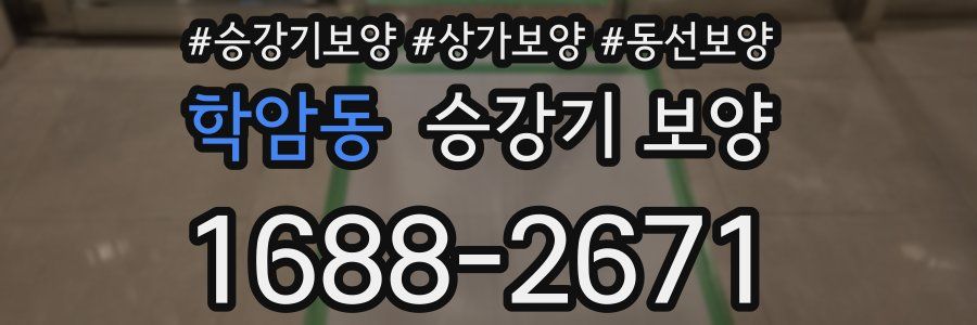 학암동 승강기 보양