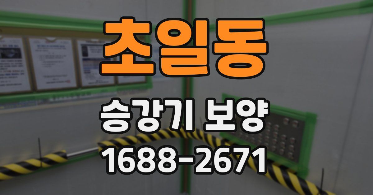 초일동 승강기 보양