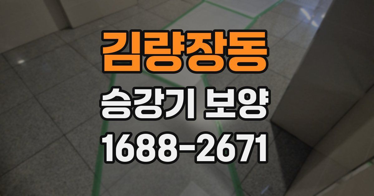 김량장동 승강기 보양