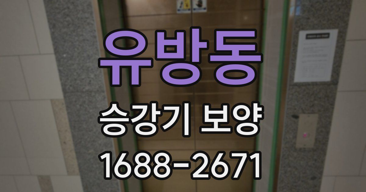 유방동 승강기 보양