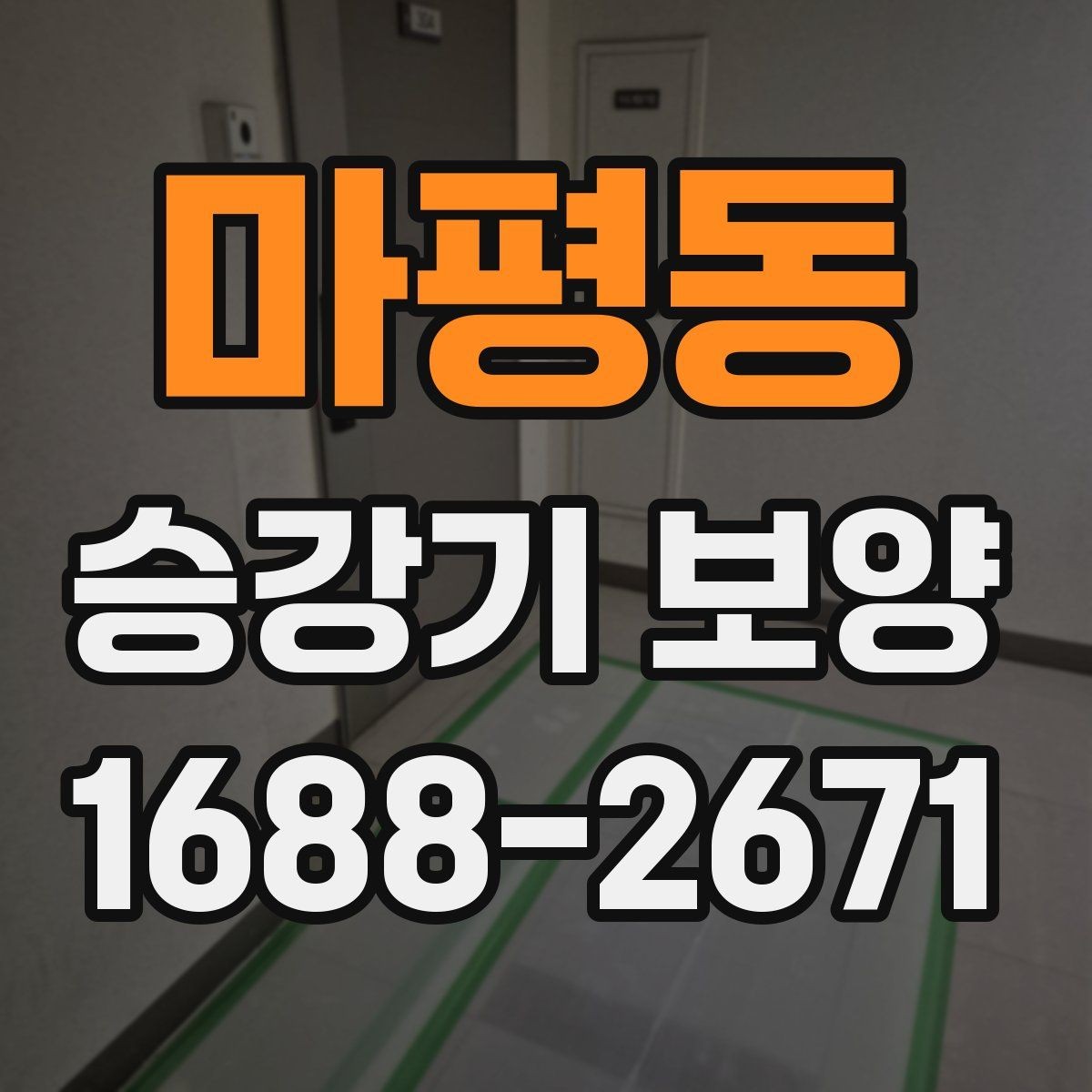 마평동 승강기 보양 대상이 되는 구역은 어디인가